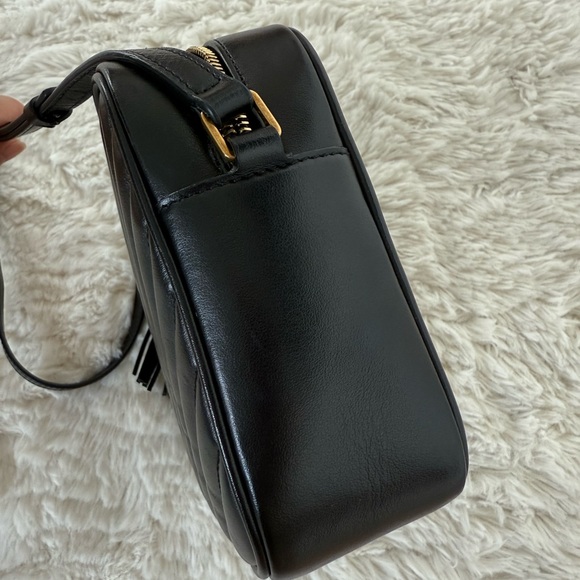 Saint Laurent Black Lou Camera Crossbody Bag - Picture 6 of 9